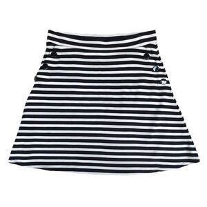 Loft‎ Skirt Womens Size XS Blue White Striped Sailorcore Nautical Preppy Tennis
